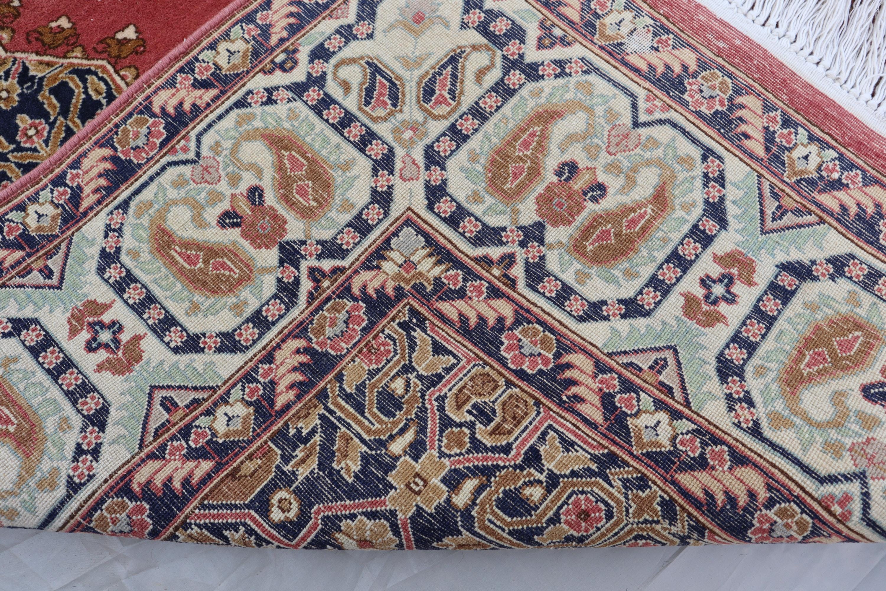 ハンドメイドウールトルコマンラグ、アフガニスタン幾何学模様