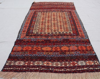 2.8x4.8 ft. Authentic Kilim, Handmade Suzan Maliki Kilim, Floor Kilim. Dye color Kilim. Traditional Kilim. Oushak Kilim, Moroccan Kilim