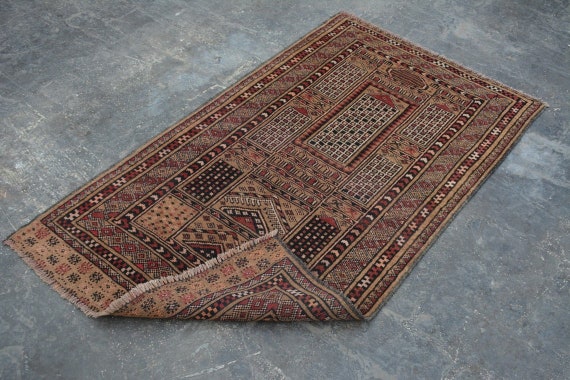 Gorgeous Design Rug Handmade Afghan Baluchi Prayer wool rug 3/'1 x 5/'1 Feet Stunning Vintage Rug SIZE