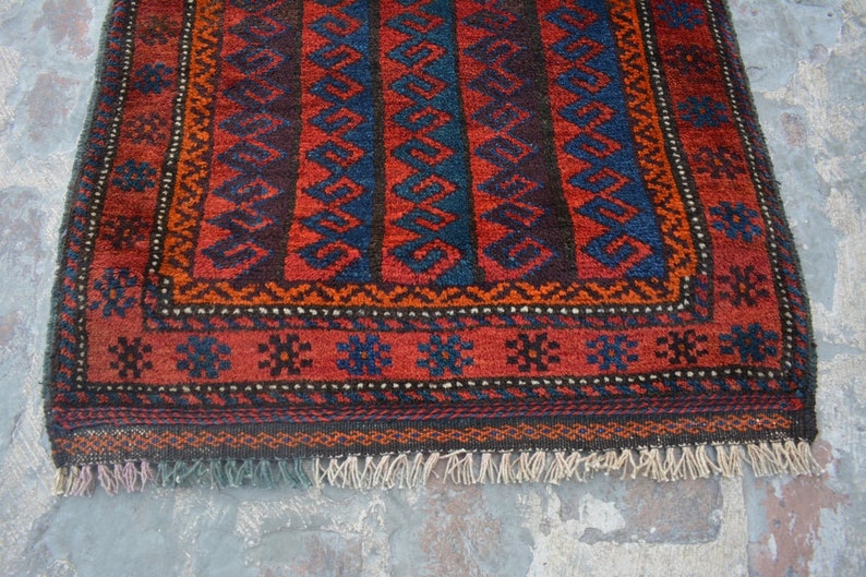 Stunning Handmade Vintage Gorgeous Baluchi Rug Woolen Rug Caucasian Rug SIZE : 2/'1 x 3/'5 Feet #F0 Afghan Hand Knotted Rug