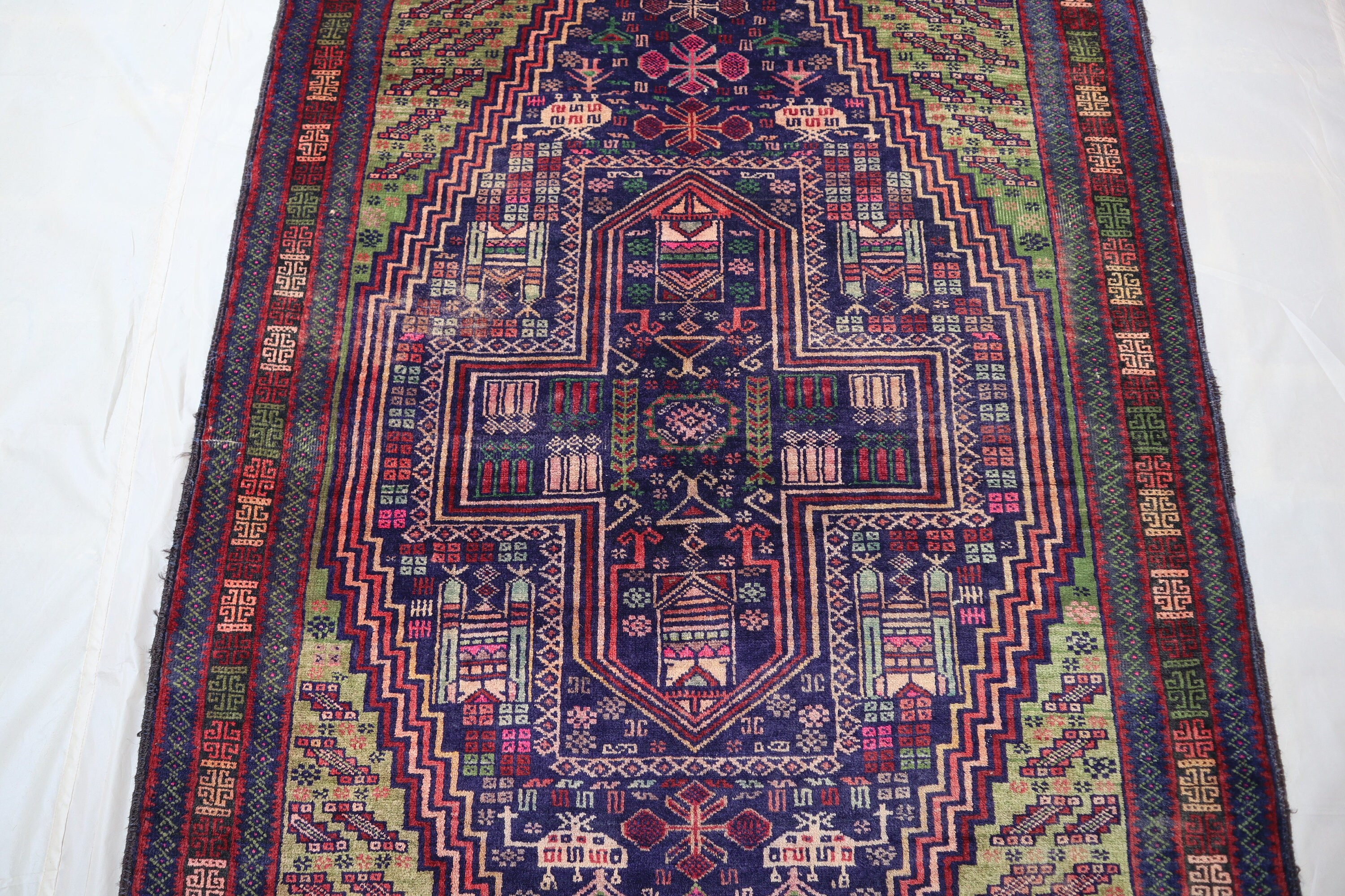 ラグ・カーペット Baluch rug#3 Antique Baluch Tribal Rug - 3'1 X 5'4 - 95 X 162 Cm - Circa