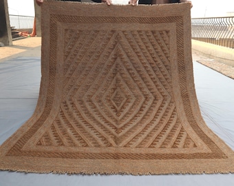 ハンドメイドのアフガニスタンウールラグ：生命の樹、ヴィンテージ