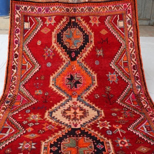 4x6 Collectors Piece Antique Rug, Afghan Hand knotted touch Rug, Top Quality Tribal Turkmen Rug, One of a Kind Oriental Large Area Rug