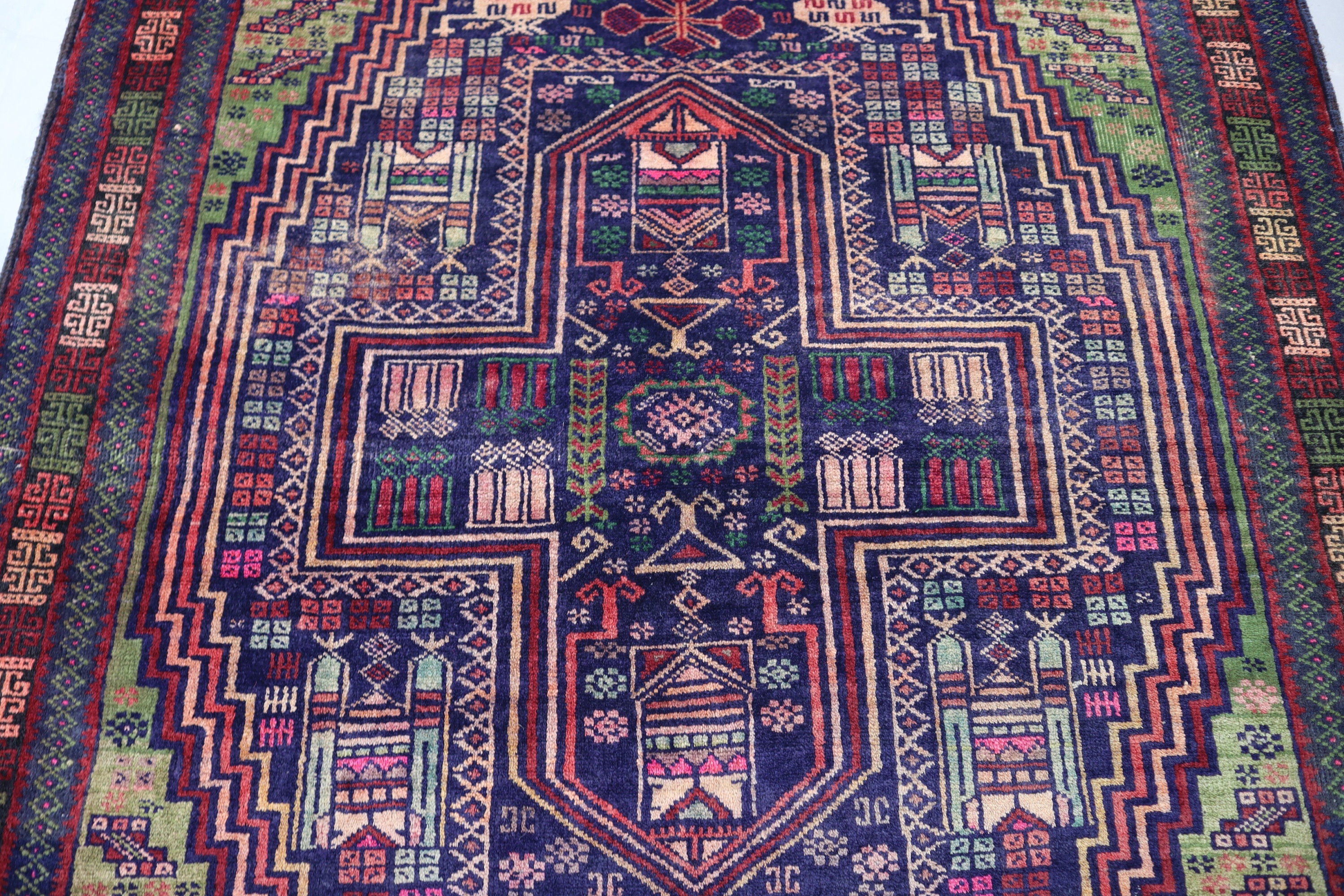 ラグ・カーペット Baluch rug#3 Antique Baluch Tribal Rug - 3'1 X 5'4 - 95 X 162 Cm - Circa