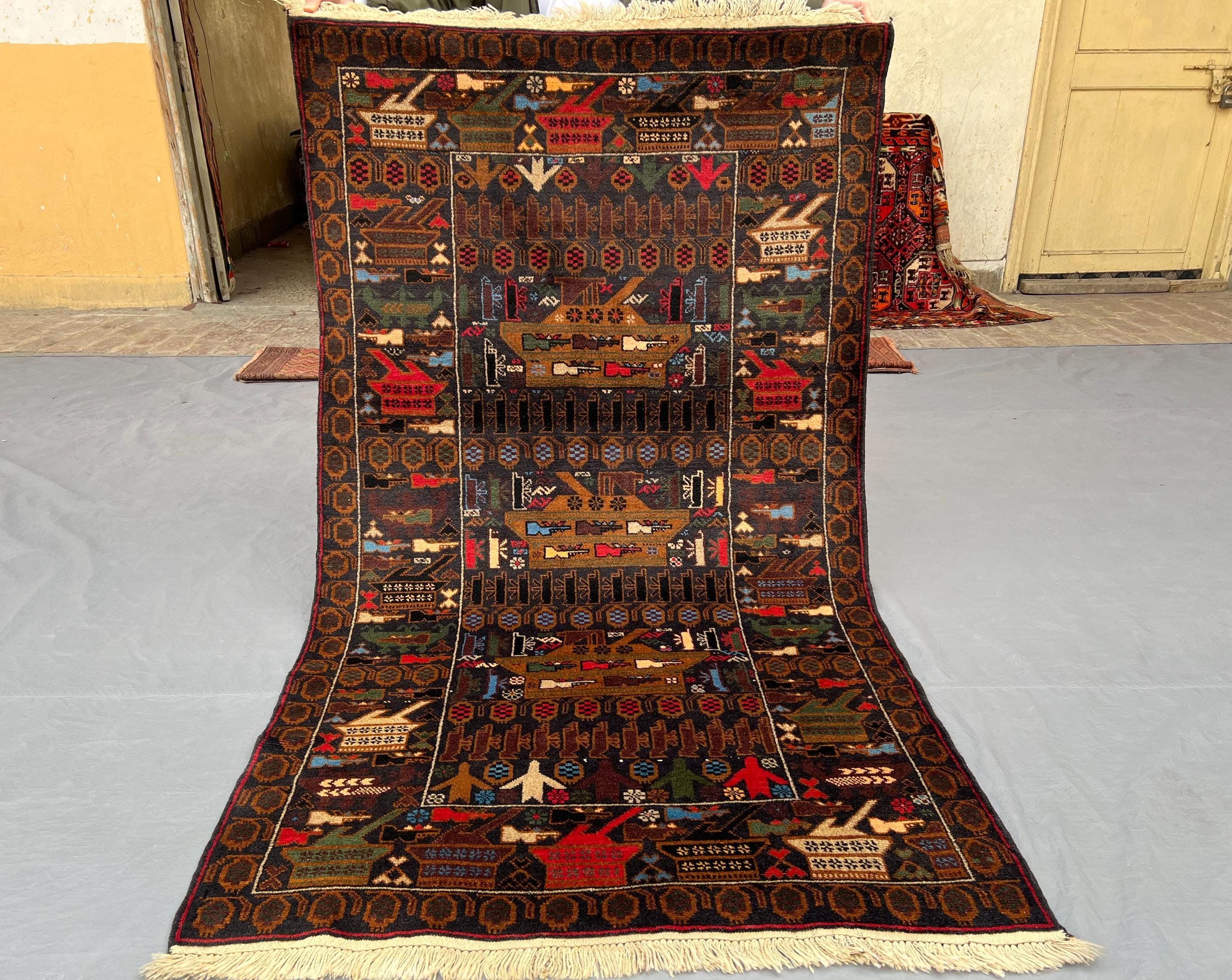 Afghan War Rug - Etsy
