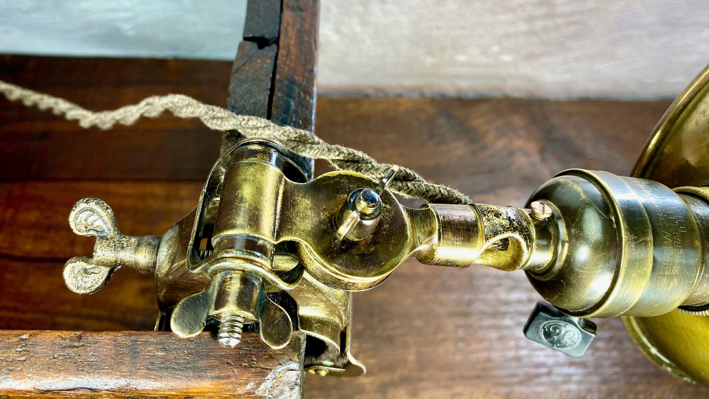 Friction Clamp Light Original Artifact Solid Brass Task Lamp | Etsy