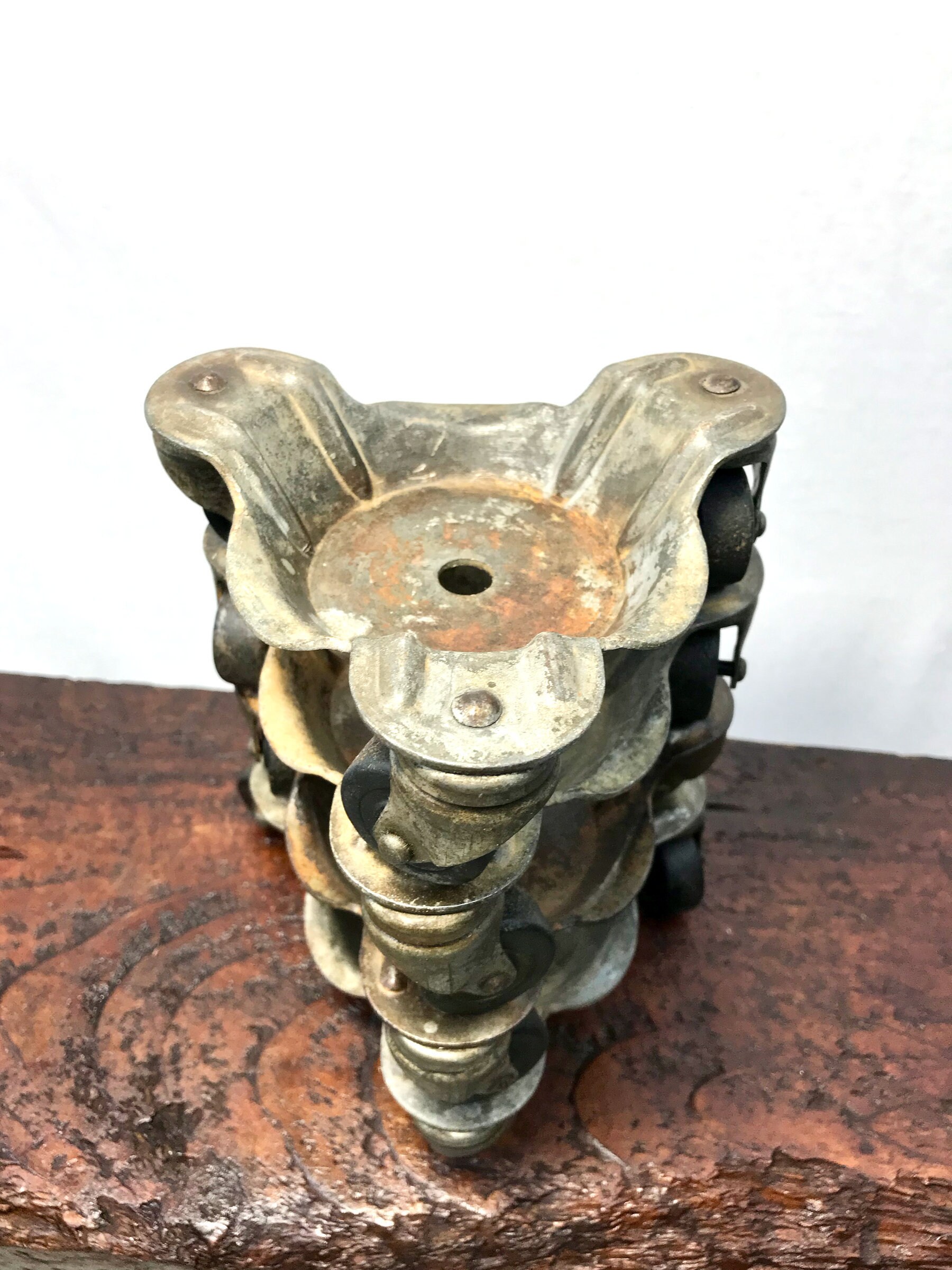 Vintage Dolly Casters Cast Iron Furniture And Piano Movers Wheeled