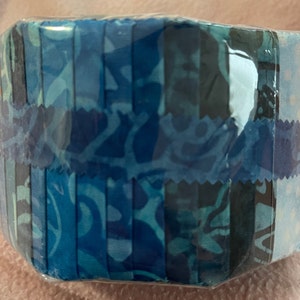 Java Batik 2-1/2&quot; strips Blues