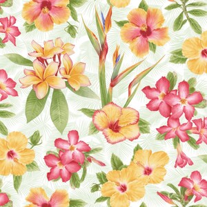 Pink Paradise - Tropical Flowers, Tossed