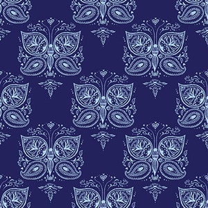 Blue Dreams stylized butterfly
