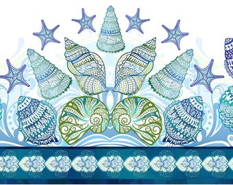 Wonders of the Ocean Border Stripe