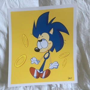Sonic 8x9&quot; Print