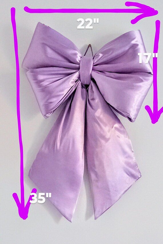 Noeud Géant En Satin Rose BOXOB - Grand Ornement Mural Pour Mariage Et Fêtes