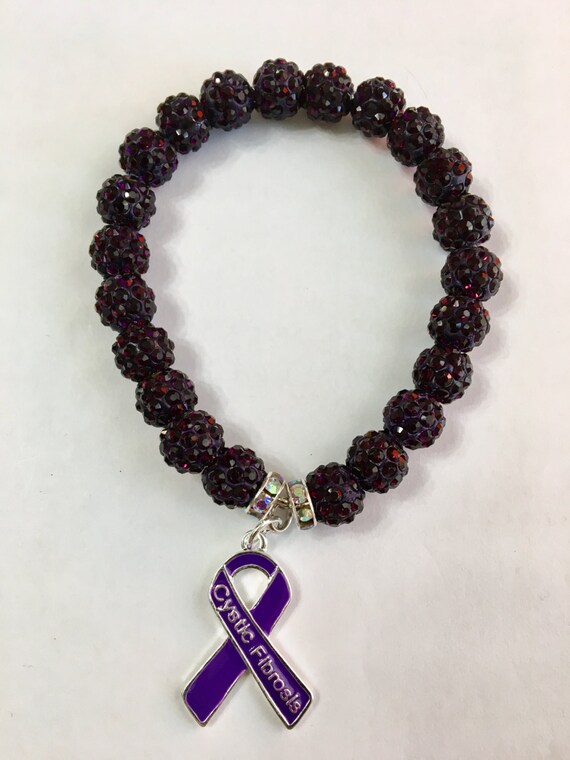Cystic fibrosis awareness bracelet sale