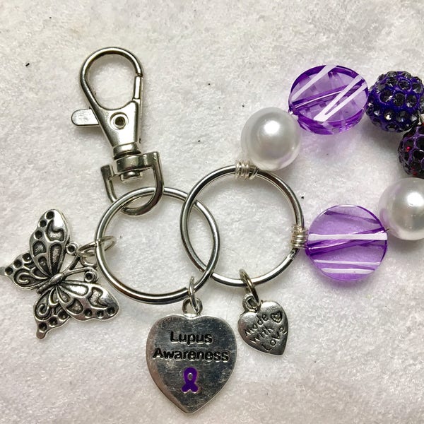 Lupus Awareness Sleutelhanger