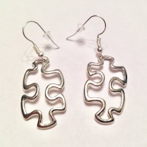 Surgical Steel Hypoallergenic Puzzle Piece Earrings