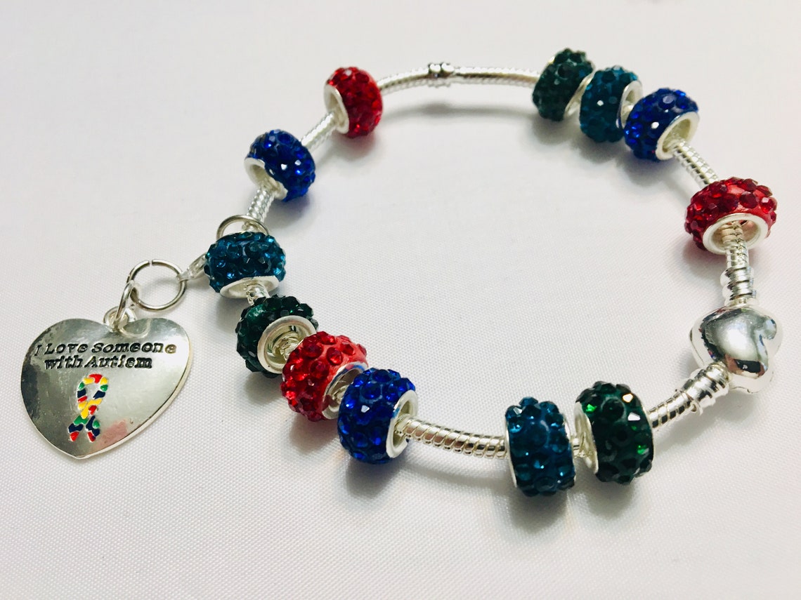 Autism Pandora Style Charm Bracelet Etsy