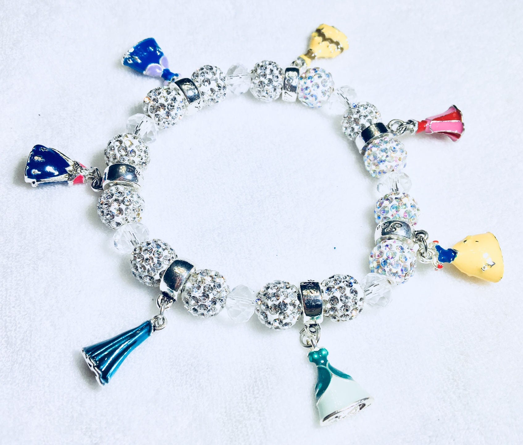 Disney Princess Charm Bracelet Etsy