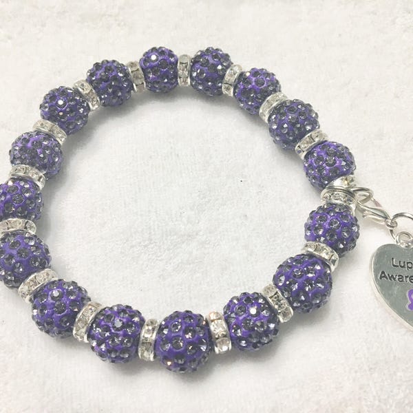 12mm Lupus Awareness Bracelet