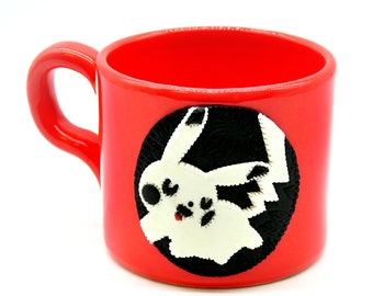 Pikachu Mug: Personalized Pottery Cup, Gift for Boys