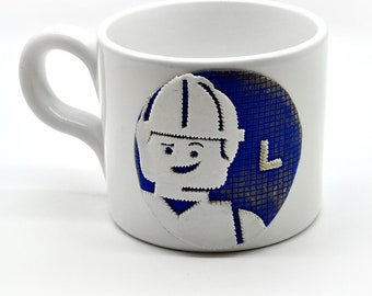 Lego Personalized Cup, Milk Cup, Gift For Him, AnthiCreativeTouch, Mug, Fimo, Gift For Boys, Pottery, Cute Milk Cup, Lego