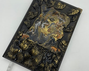 Hand Sculpted Bullmastiff Journal: Polymer Clay Dog Diary