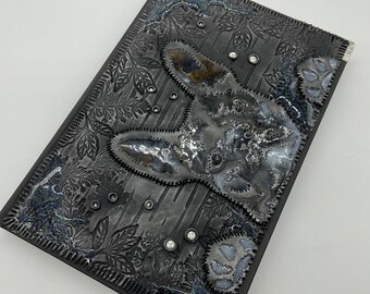 Handmade French Bulldog Journal: Polymer Clay Dog Diary