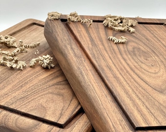 Handcrafted Italian Walnut Cutting Board: Personalized Charcuterie Board