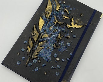 Handmade Feather Journal: Polymer Clay Art Diary