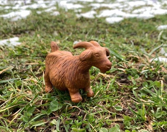 Hand carved wooden Goat, wooden figurine, wooden statue, wooden sculpture, hand carved figurine, Goat figurine, wooden goat, statues goat