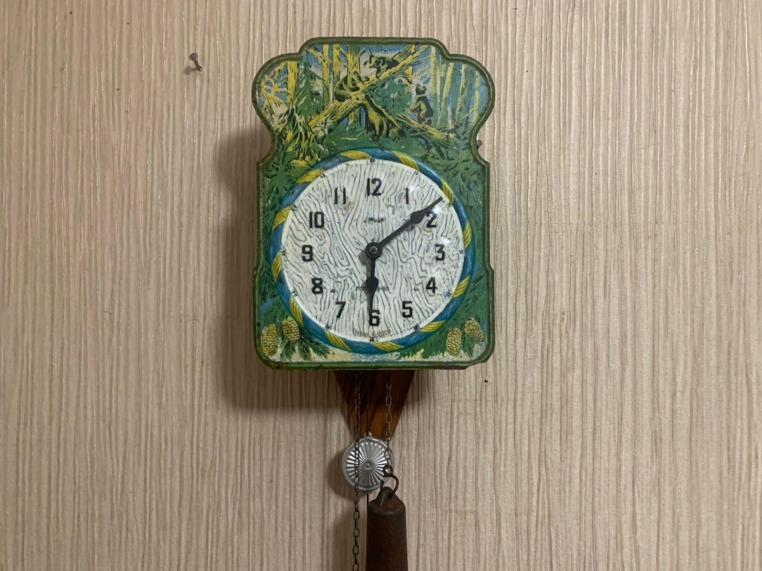 Soviet Vintage Clock, USSR Clock, Mechanical Wall Clock, Soviet Working ...
