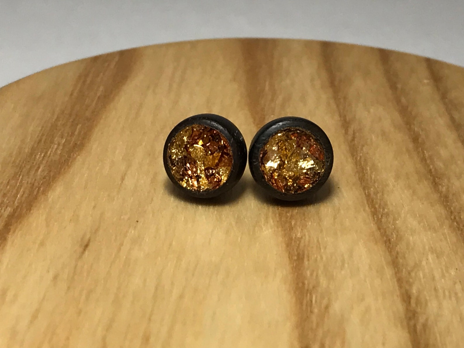 Hand Carved Wooden Stud Earrings Wooden Earrings Stud Etsy
