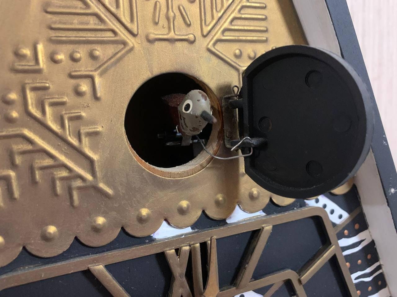 ソビエトヴィンテージ鳩時計、ソ連時計、木製時計、マジャック時計