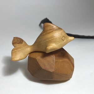 Hand Carved Wooden Figurine, Dolphin, Dolphin Figurine, Wooden Statue, Wooden Sculpture, Unique Wooden Figurine, Home Decor