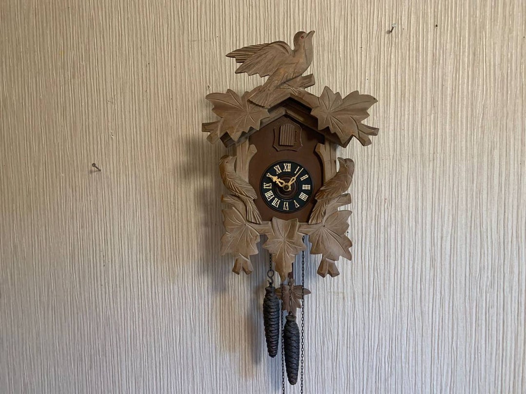 Vintage Cuckoo Clock West Germany Clock Wooden Clock - Etsy