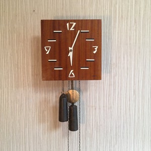 Soviet Vintage Striking Clock, USSR clock, Soviet working clock, Mechanical wall clock, Vintage wall clock, Wooden clock