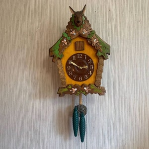 LOYALHEARTDY Reloj de pared de cuco vintage, reloj de cuco tradicional,  reloj de cuco colgante para casa, reloj de pared para decoración del hogar