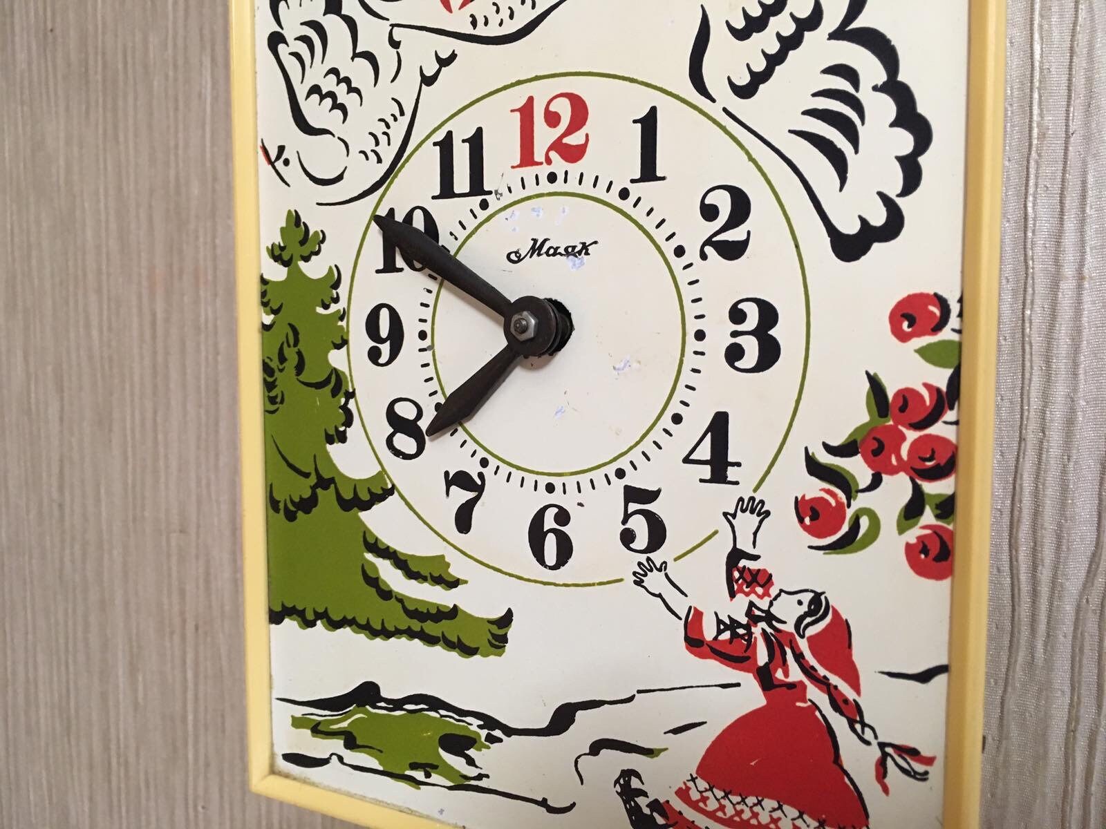 Soviet Vintage Clock, USSR Clock, Soviet Working Clock, Working Cuckoo ...