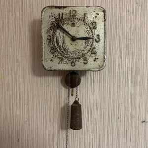 Orologio vintage sovietico, orologio URSS, orologio funzionante sovietico, orologio da parete meccanico, orologio da parete vintage, meccanica accurata di fabbrica 1958 anno