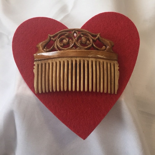 Pic à cheveux plume en bois recyclé - Le Chant du Bois