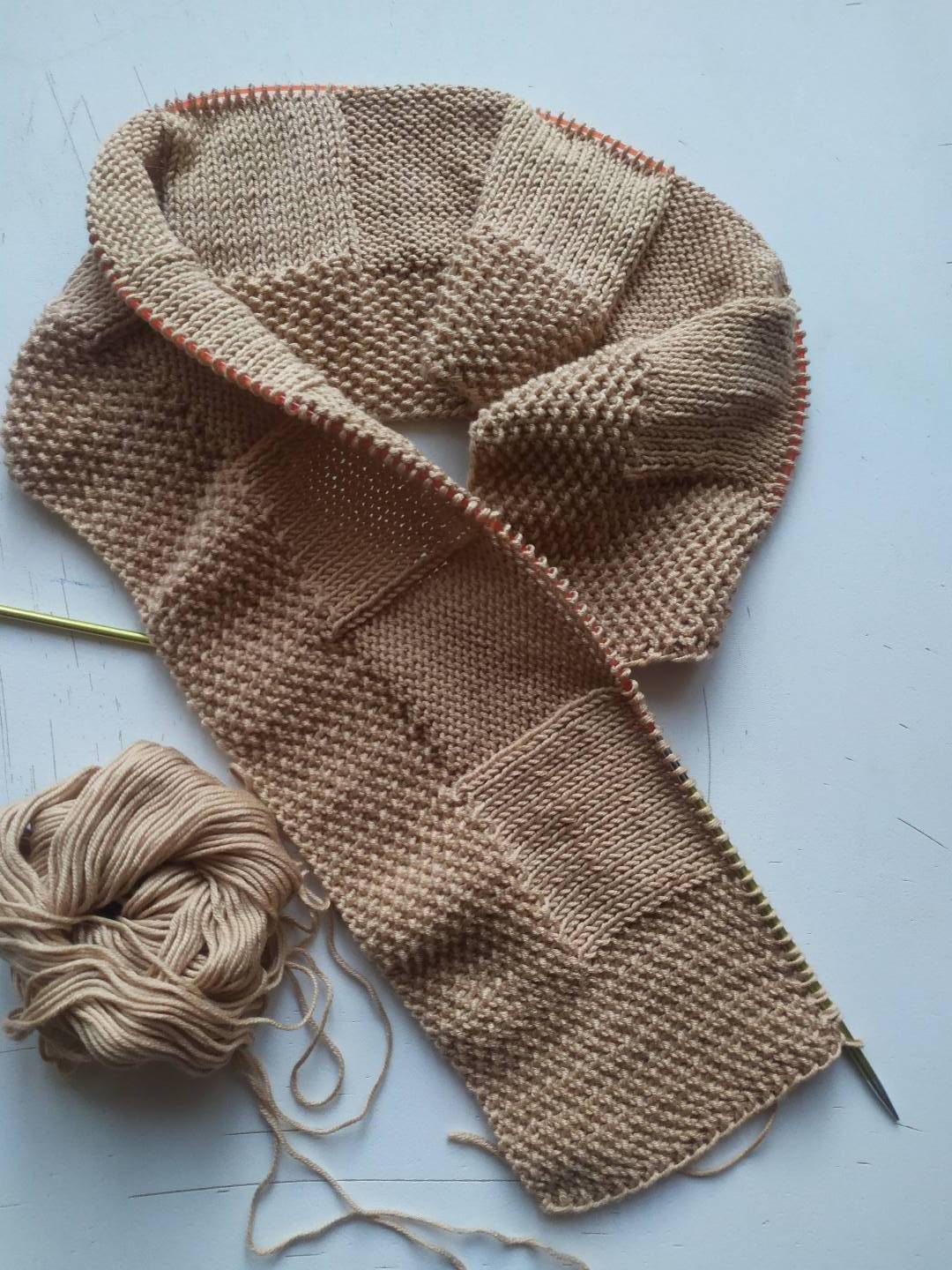 Baby blanket kit/Knitting kit. Knit kit. Baby blanket pattern. Etsy