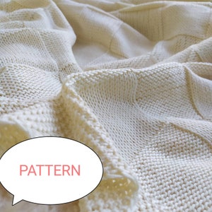 Baby knitting pattern.knit baby blanket pattern. Pattern blanket.