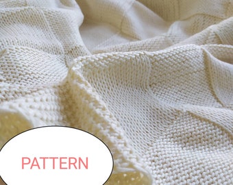 Patroon babydeken gebreid (pdf-patroon)