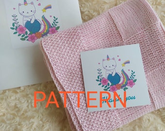 Patroon babydeken gebreid (pdf-download)