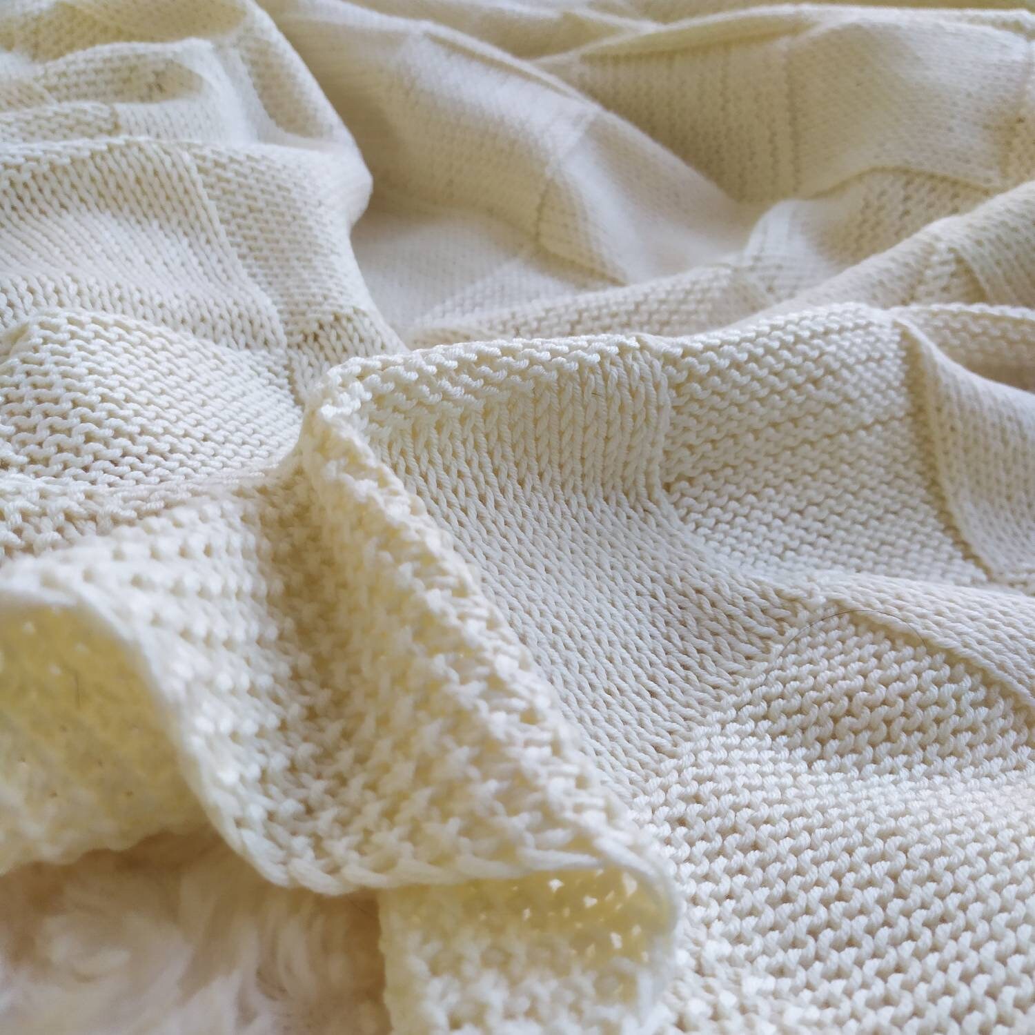 Baby blanket kit/Knitting kit. Knit kit. Baby blanket pattern. Etsy