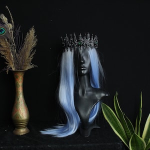 Vampire queen, Gothic crown, Halloween headband, Dark Queen Crown, Black halo crown, Black queen Crown, queen Crown, Festival halo crown