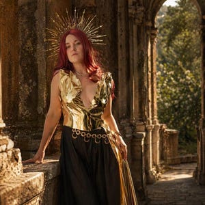 gold breastplate dress Charity Dress – Retrofete main image 0