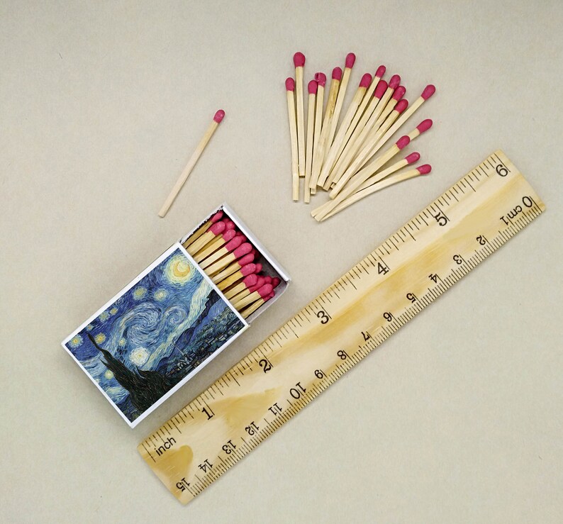 Set of 8 MATCHBOX Painting of Vincent Van Gogh Art Paint Etsy