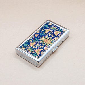 Metall Fall Muster Tapete Druck Chinesisches Modell Farbe Brieftasche Kartenhalter Zigarette oder Business Case, Einzigartiges Geschenk für Kunstliebhaber