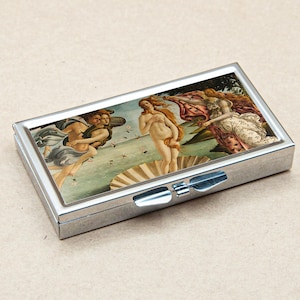 Birth of Venus Pill Box: 7-Day Stainless Steel Organizer